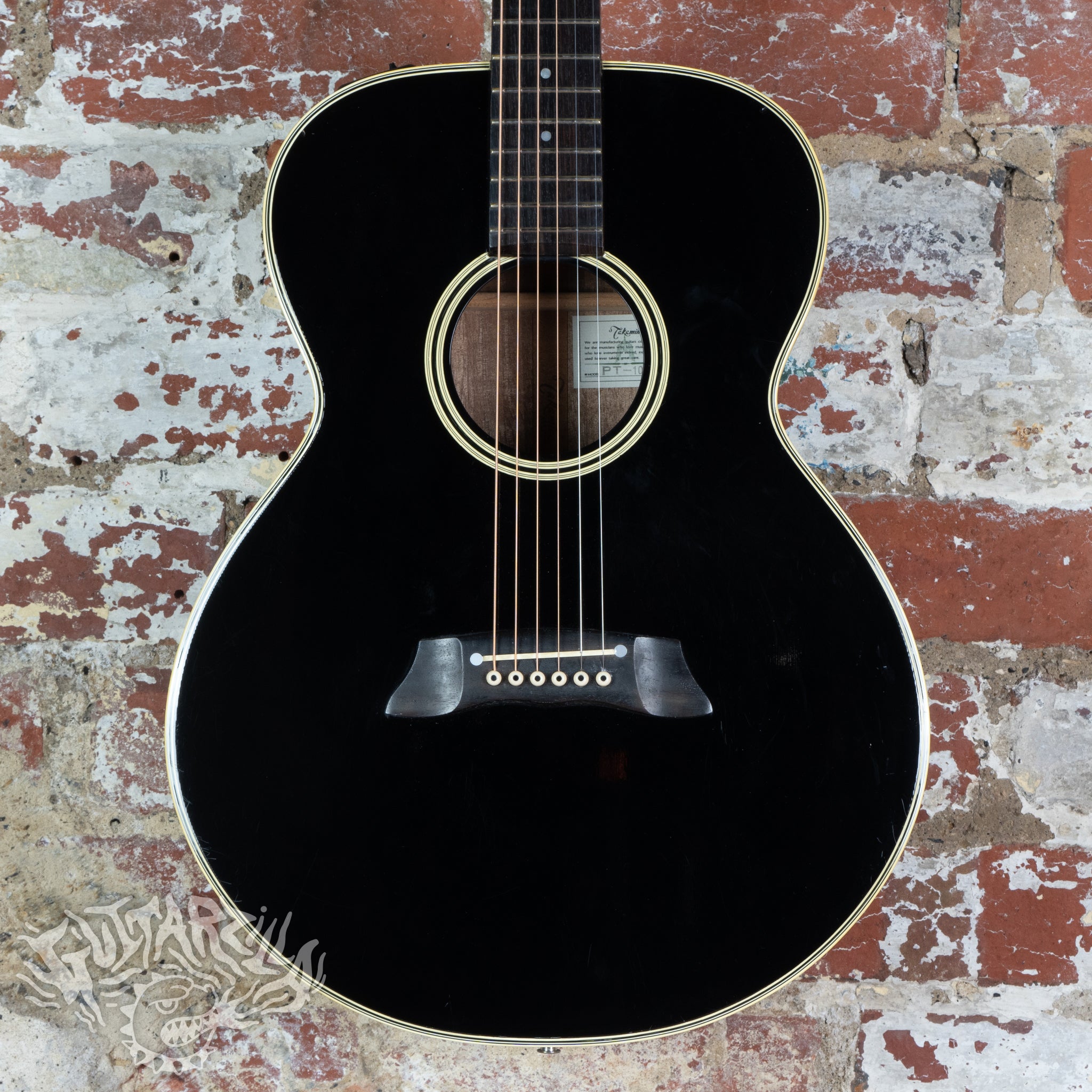 メンテ済◎Takamine エレアコ PT-105 ブラック 黒 タカミネ Takamine PT-105 Electro Acoustic 1992 Black Japan MIJ – Guitarzilla