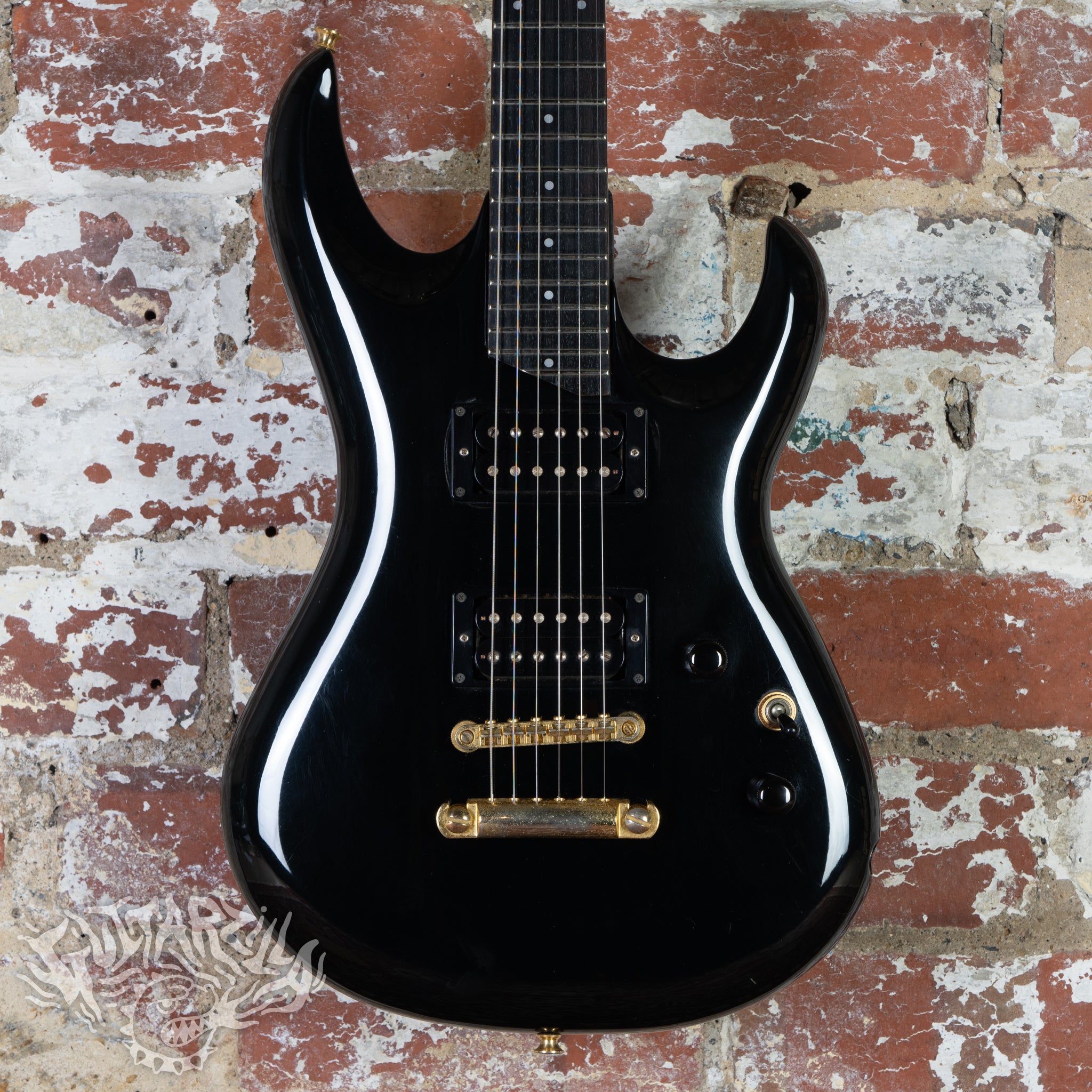 Aria Pro II Aquanote AQ-550ST 1990's Black MIJ Japan – Guitarzilla