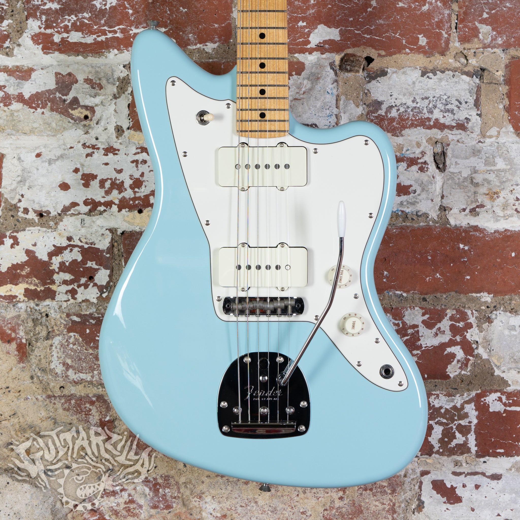 Fender Jazzmaster Hybrid II Daphne Blue Matching Headstock 2023