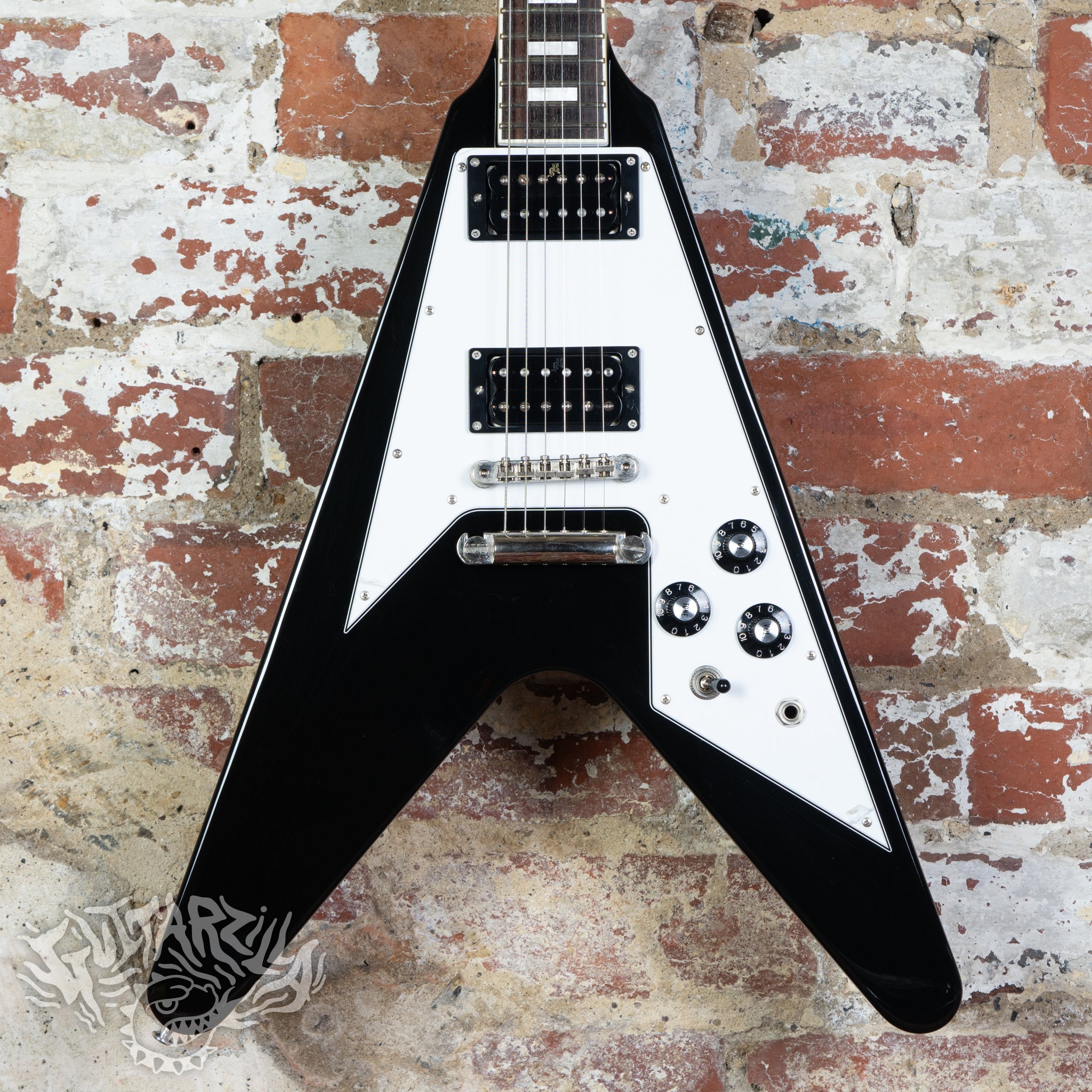 Edwards Flying V E-FV 120D 2014 Ebony MIJ ESP Japan – Guitarzilla