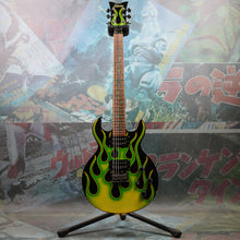 Load image into Gallery viewer, Schecter S-1 Flame 2003 Green Flame