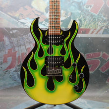 Load image into Gallery viewer, Schecter S-1 Flame 2003 Green Flame