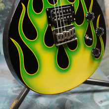 Load image into Gallery viewer, Schecter S-1 Flame 2003 Green Flame
