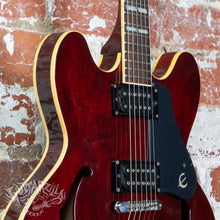 Load image into Gallery viewer, Epiphone Japan Riviera ST 1981 Transparent Red MIJ Matsumoku JV