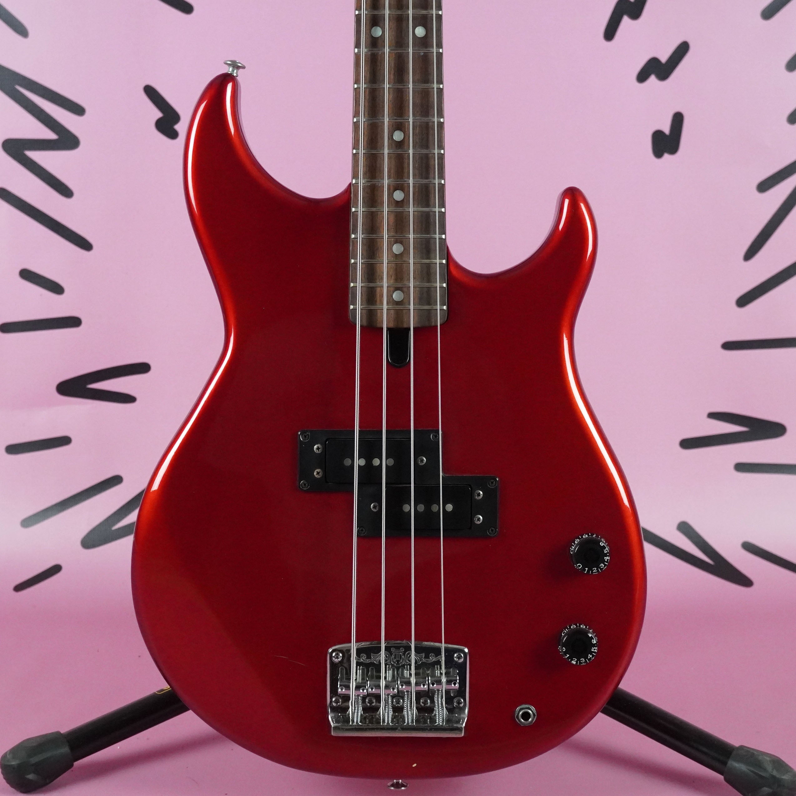 Yamaha Broad Bass VIs BBVIs 1983 Candy Apple Red MIJ Japan – Guitarzilla