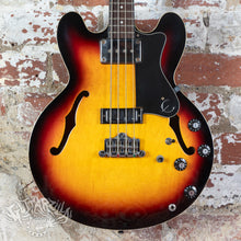 Load image into Gallery viewer, Epiphone Rivoli II Sunburst Semi Hollow Short Scale Bass 2000 Sunburst Peerless