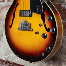Load image into Gallery viewer, Epiphone Rivoli II Sunburst Semi Hollow Short Scale Bass 2000 Sunburst Peerless