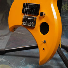 Load image into Gallery viewer, Fernandes GM-Jr Kenichi Ito Mad Soldiers Signature Mini Guitar Built In Amplifier 2000's Yellow