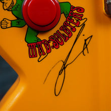 Load image into Gallery viewer, Fernandes GM-Jr Kenichi Ito Mad Soldiers Signature Mini Guitar Built In Amplifier 2000's Yellow