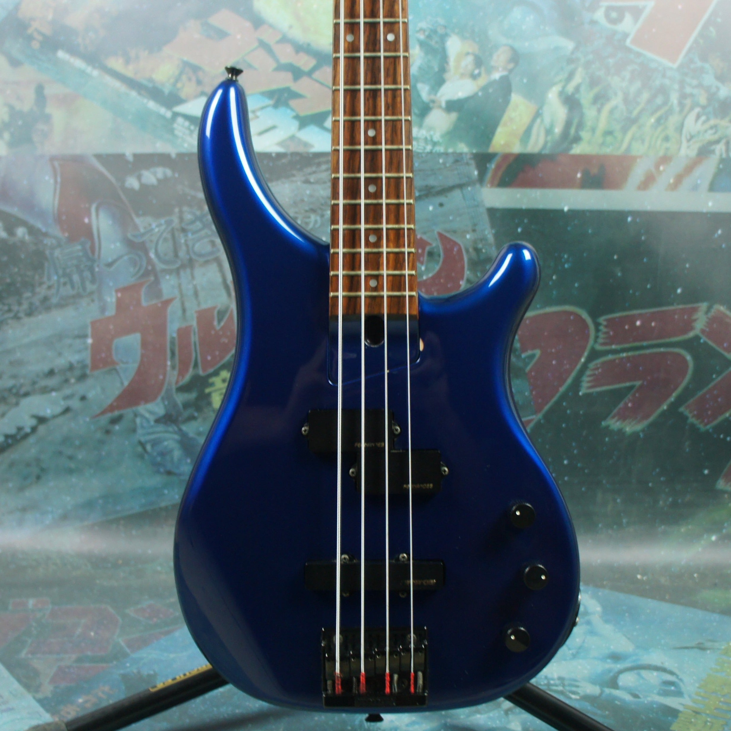 Fernandes Revolver Bass FRB 's Blue Medium Scale MIJ Japan