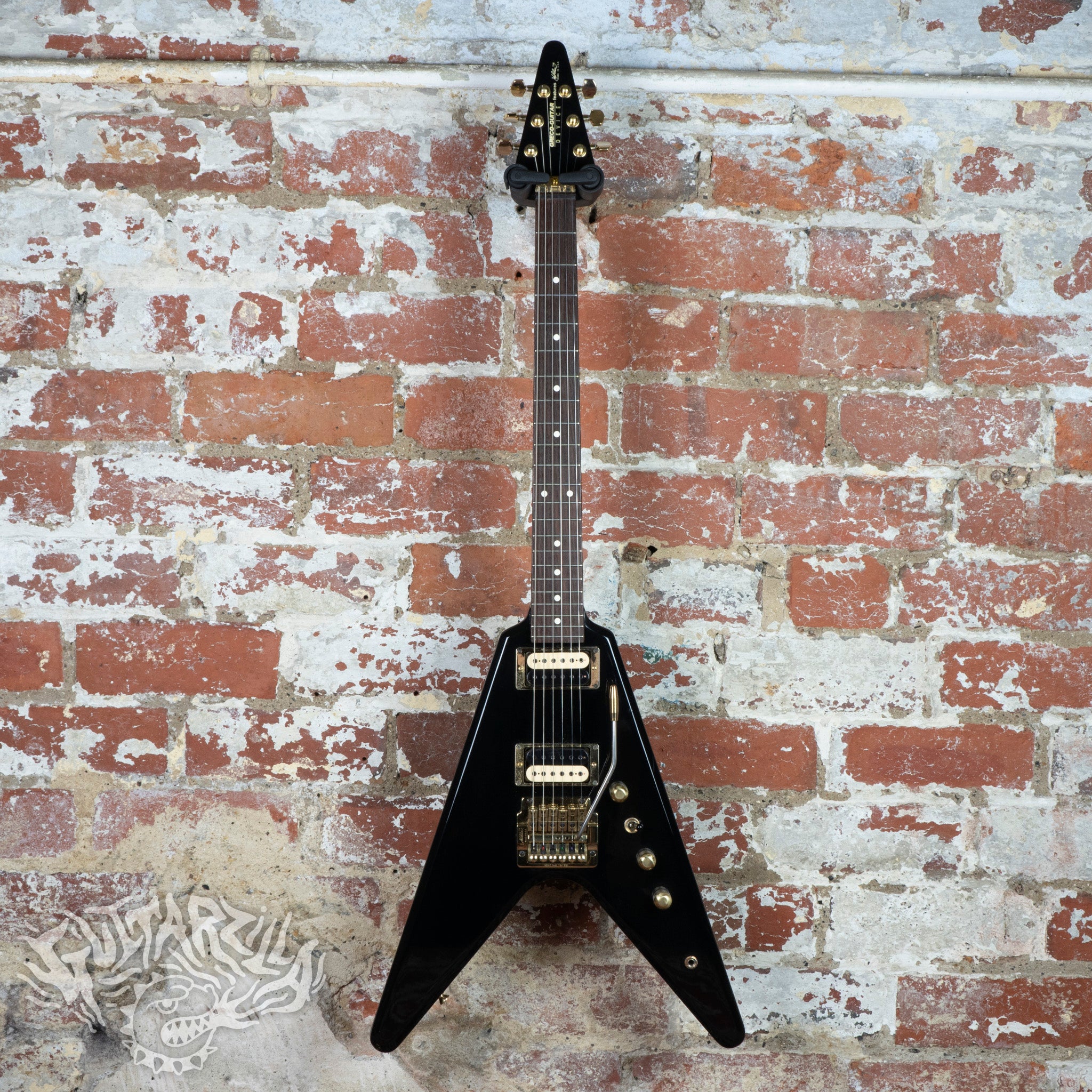 Greco Flying V MTV-80 Kahler Black 1984 MIJ Japan Vintage – Guitarzilla