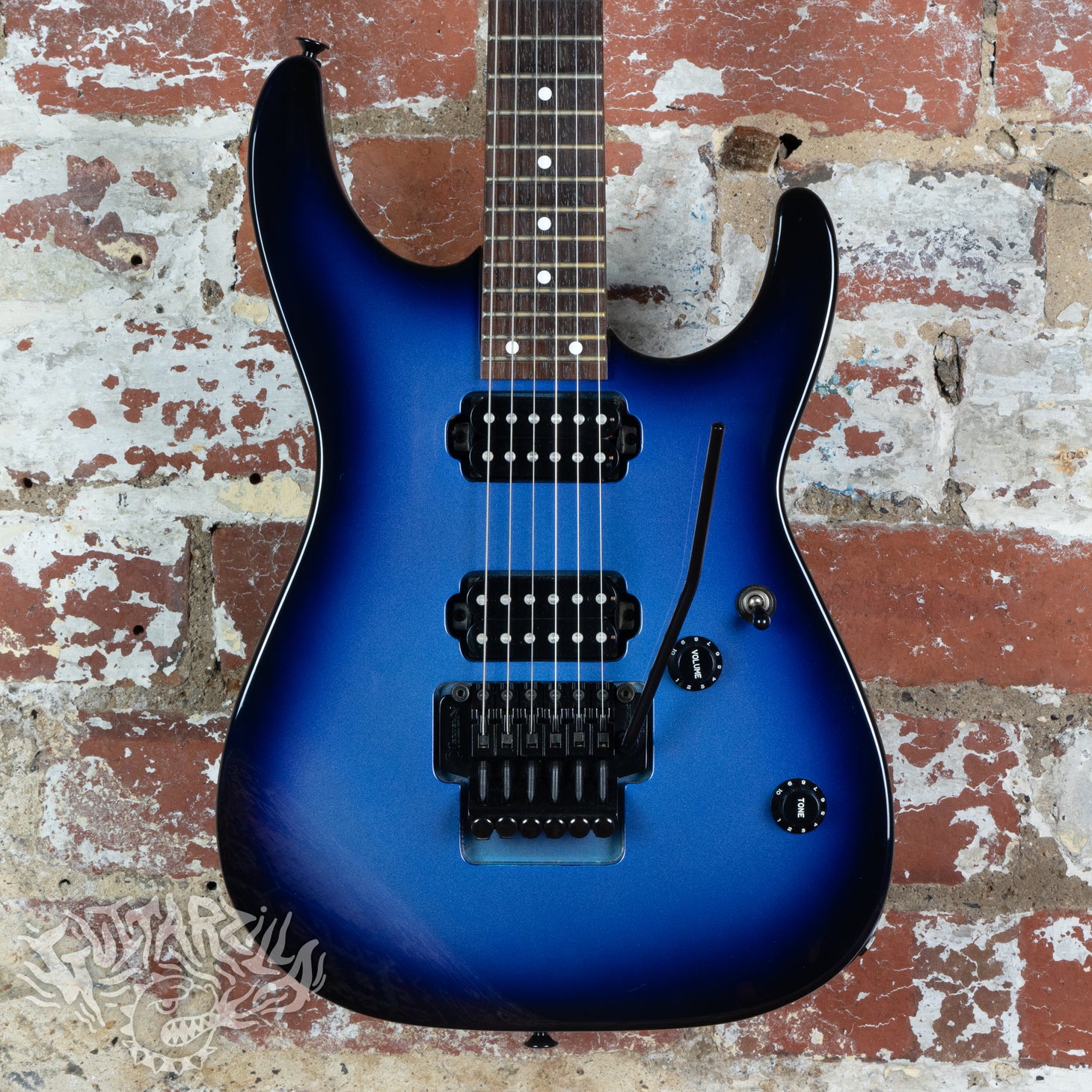 Charvel CDS-055-HH Superstrat 1991 Metallic Blue Purple Sunburst MIJ Japan