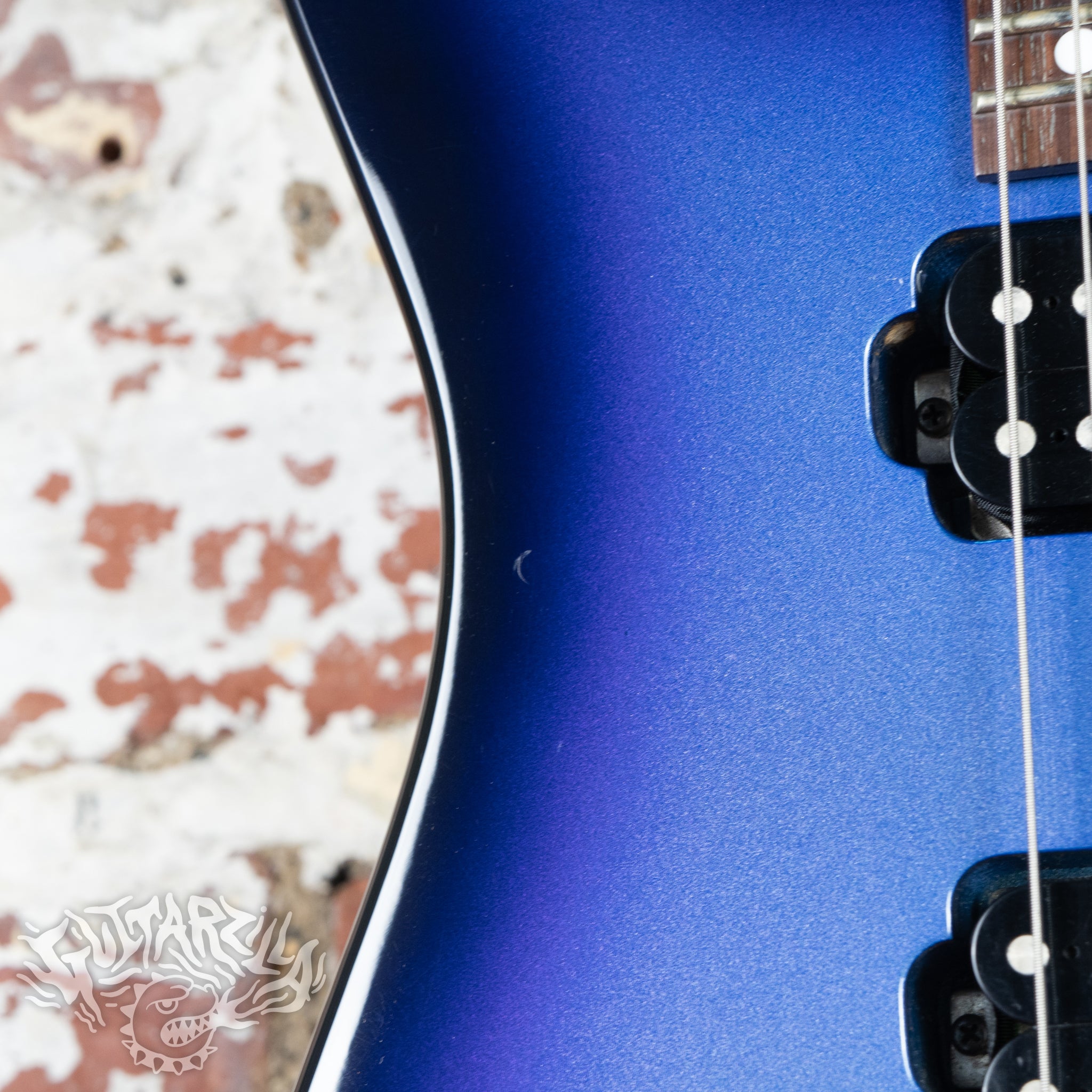 Charvel CDS-055-HH Superstrat 1991 Metallic Blue Purple Sunburst