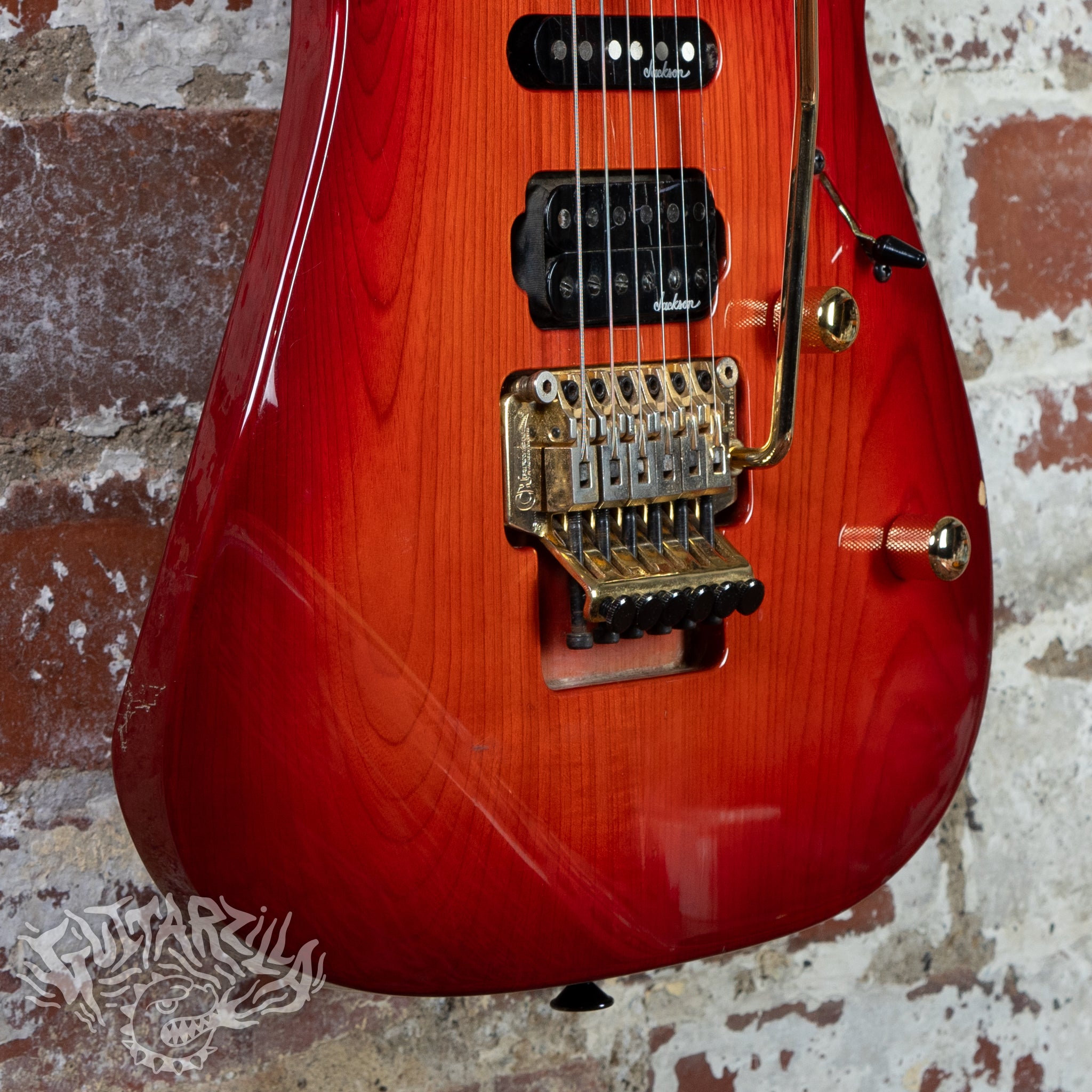 Charvel CDS-075-SSH 1990's See Through Red Sunburst MIJ Japan