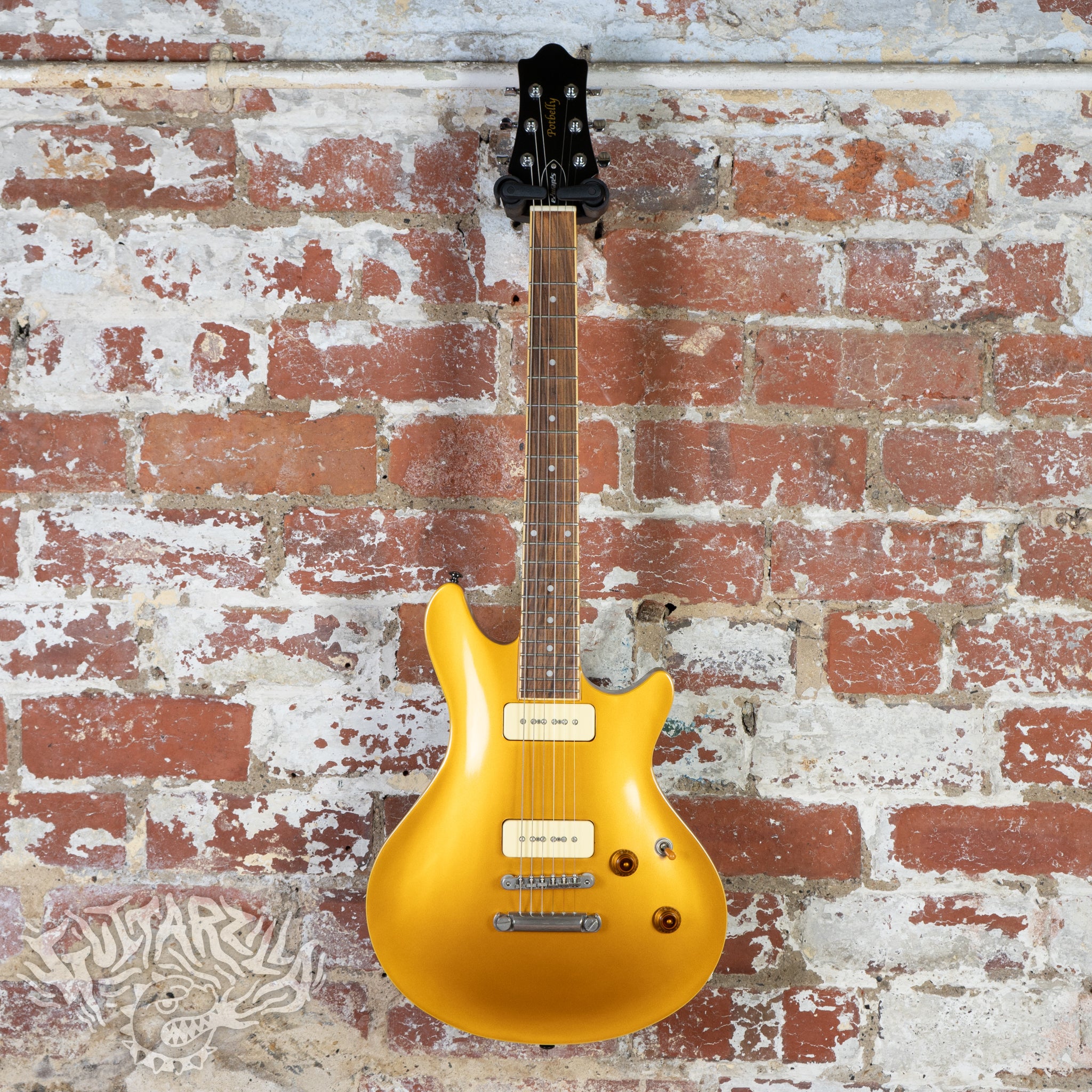 Edwards Potbelly E-PO-108P 2009 Goldtop MIJ Japan ESP – Guitarzilla