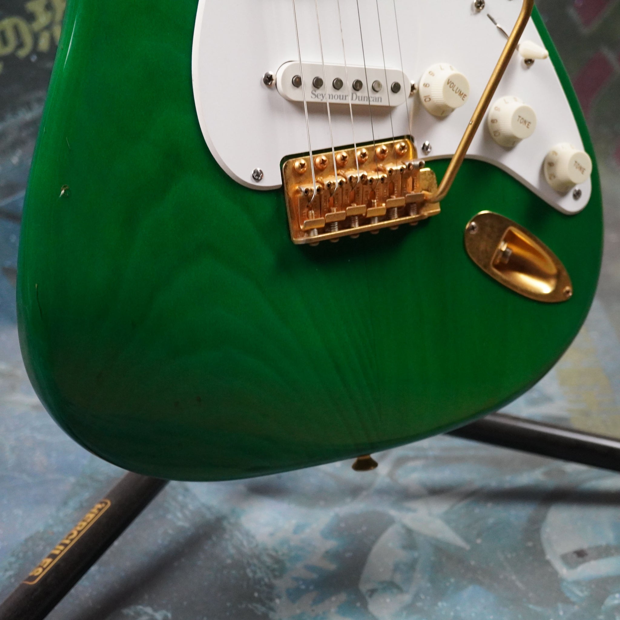 Fender Stratocaster '57 Reissue ST57G-65 1993 Charcoal Green MIJ