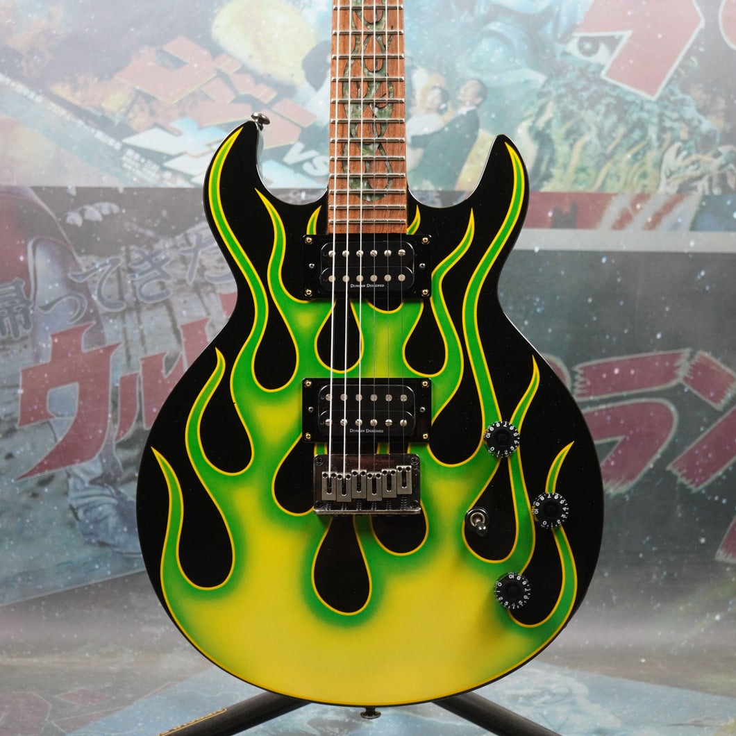 Schecter S-1 Flame 2003 Green Flame