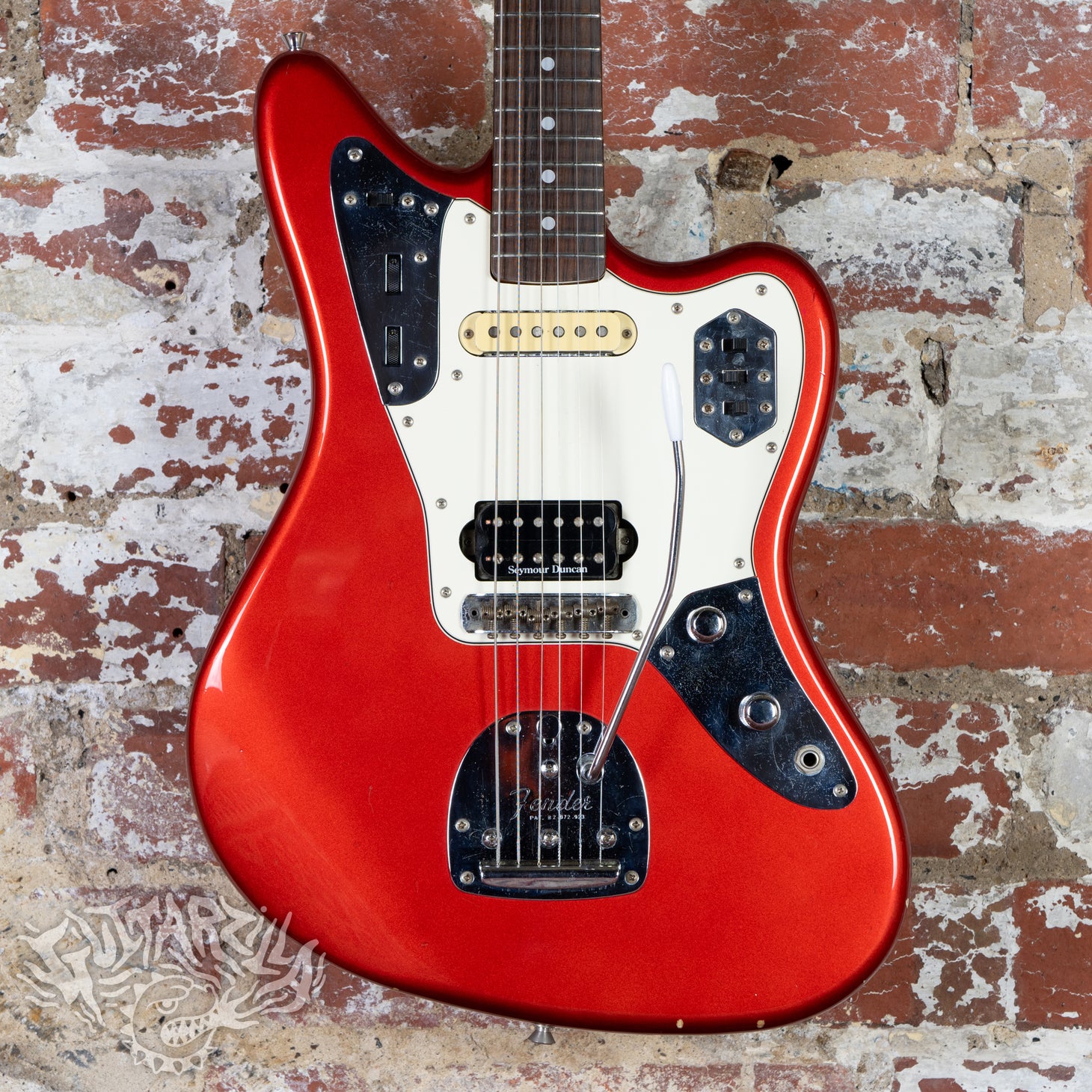 Fender Jaguar '66 Reissue JG66-85 Humbucker 1997 Candy Apple Red
