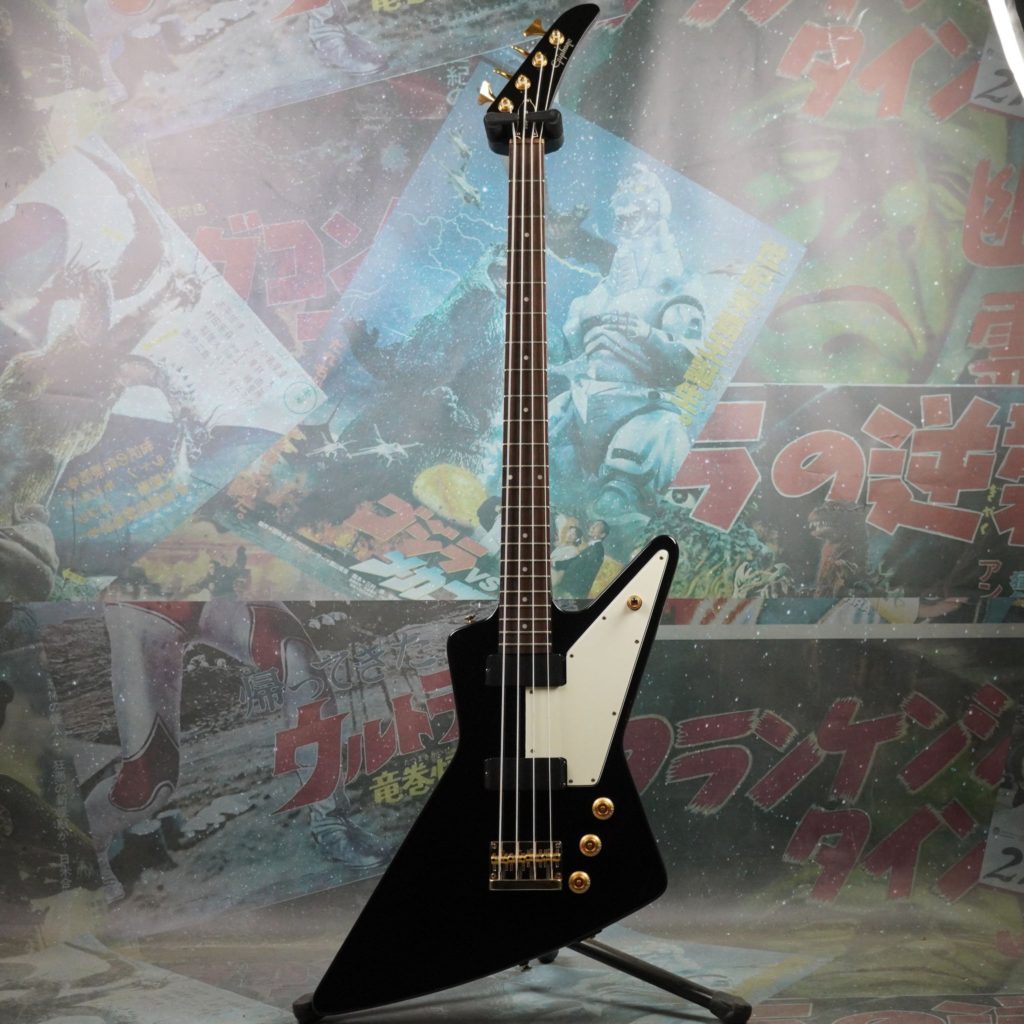 Epiphone Explorer Bass 2003 Black MIK Korea – Guitarzilla