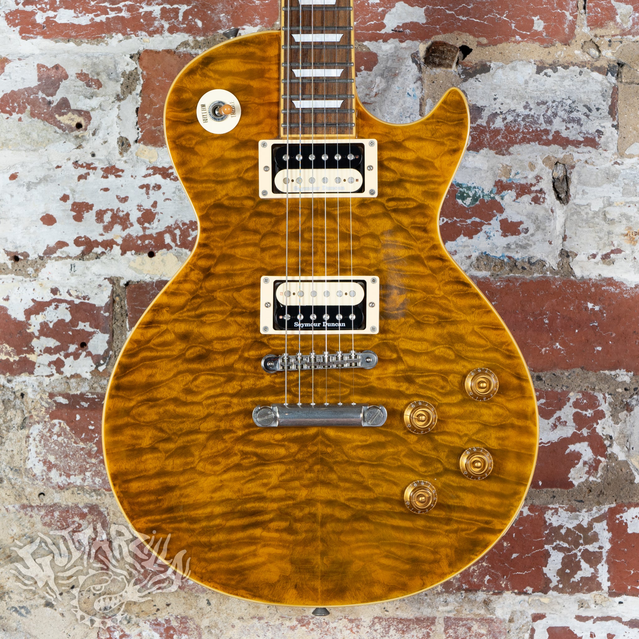 Edwards E-LP 125SD/QM 2014 Tiger Eye MIJ Japan ESP – Guitarzilla