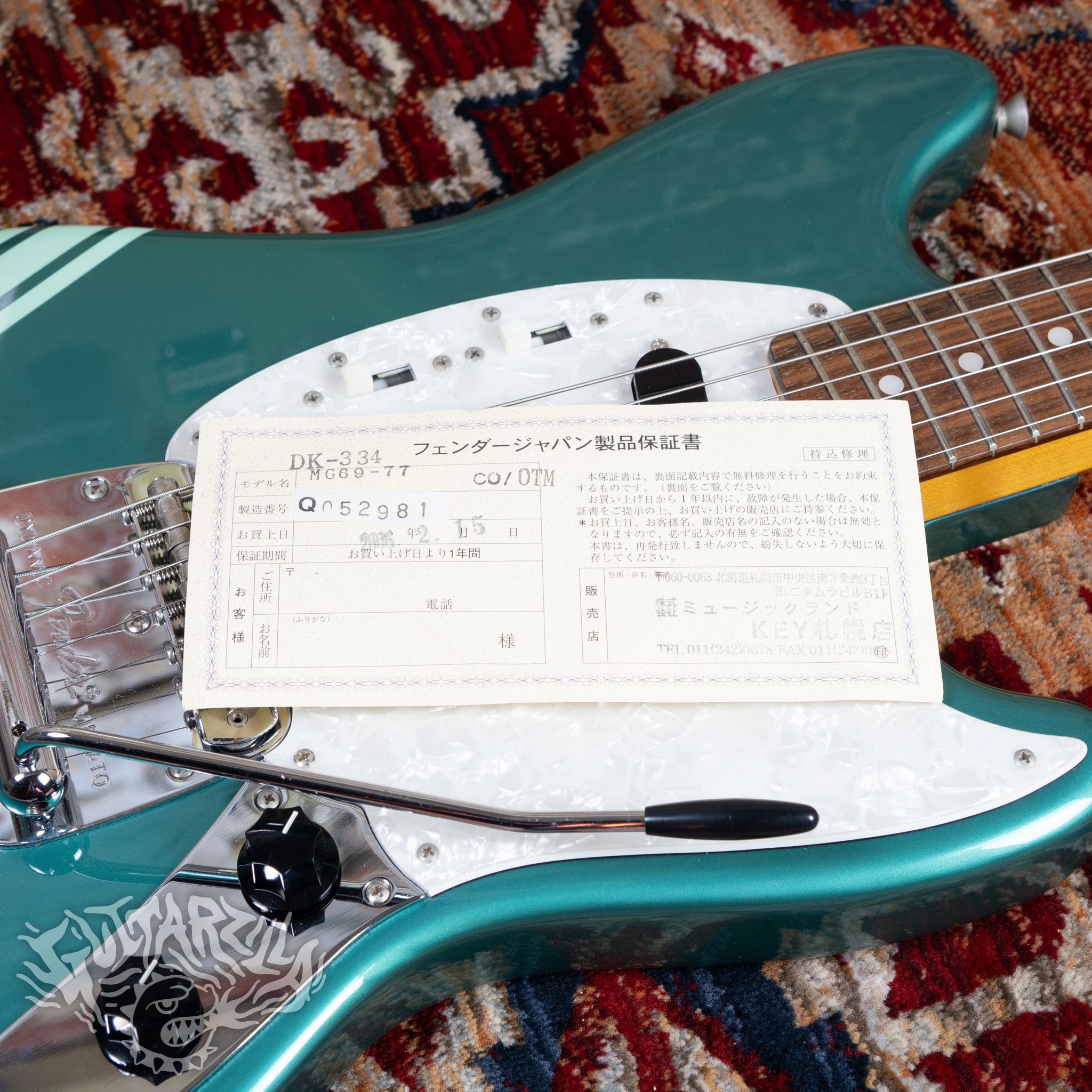 Fender Mustang '69 Reissue MG69-77 2006 Ocean Turquoise Metallic