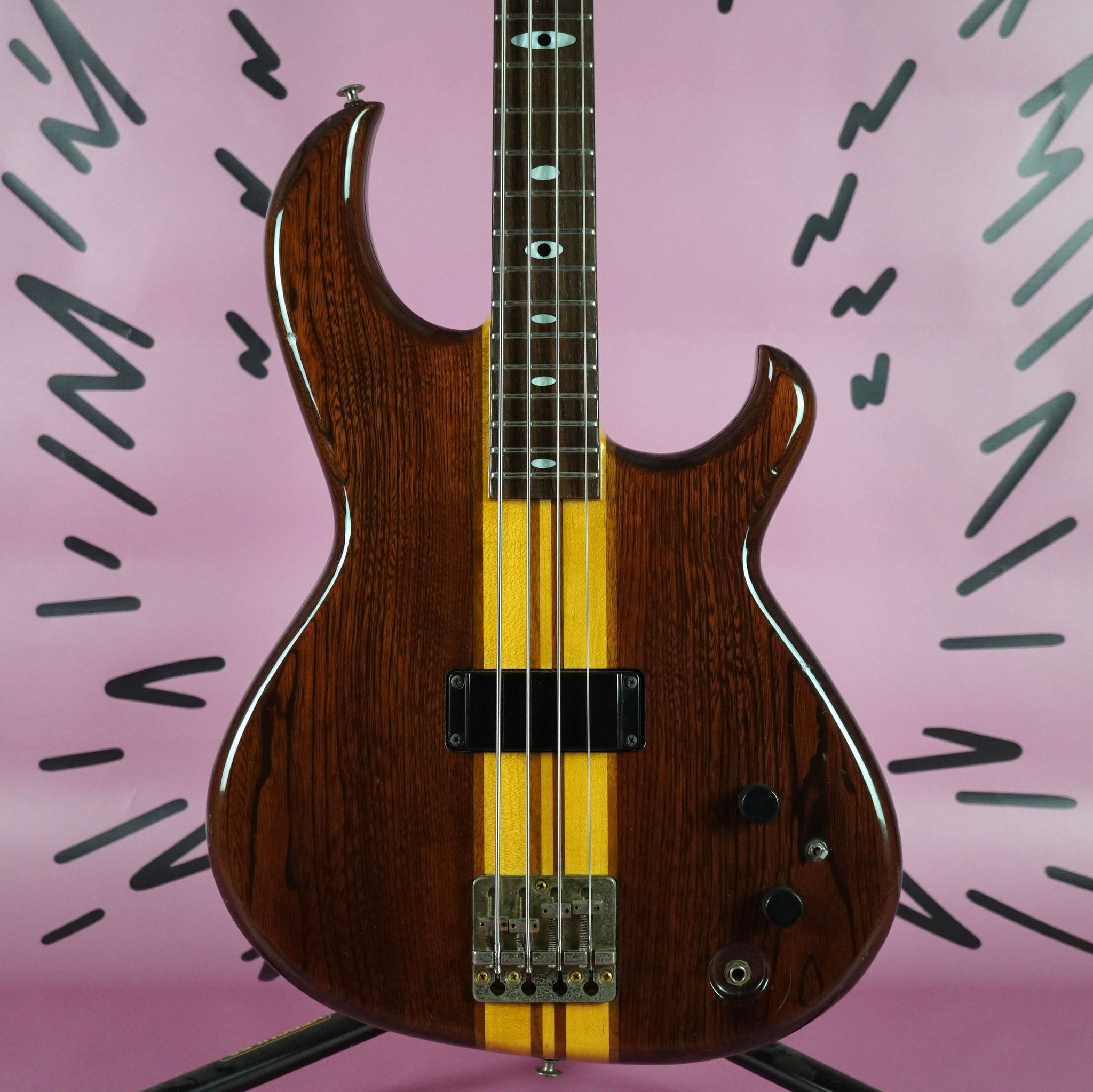 Aria Pro II RSB-600 Rev Sound 1981 Walnut MIJ Matsumoku Japan