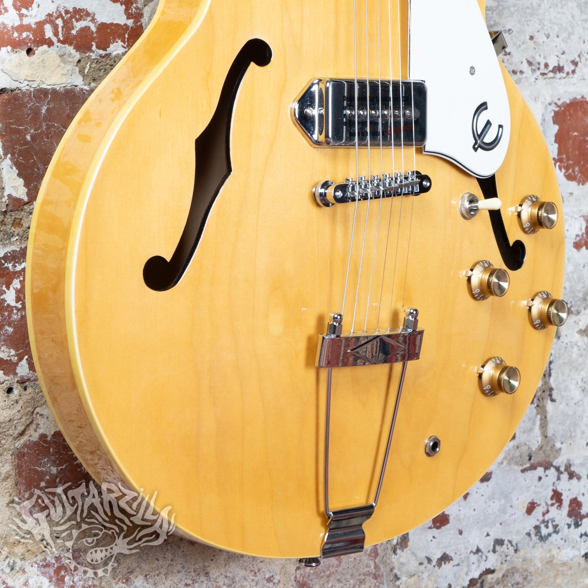 Epiphone Casino トラ目　2004 ピアレスNAT 2004 Epiphone 65' Elitist Casino | Blonde Natural Finish W/OHSC