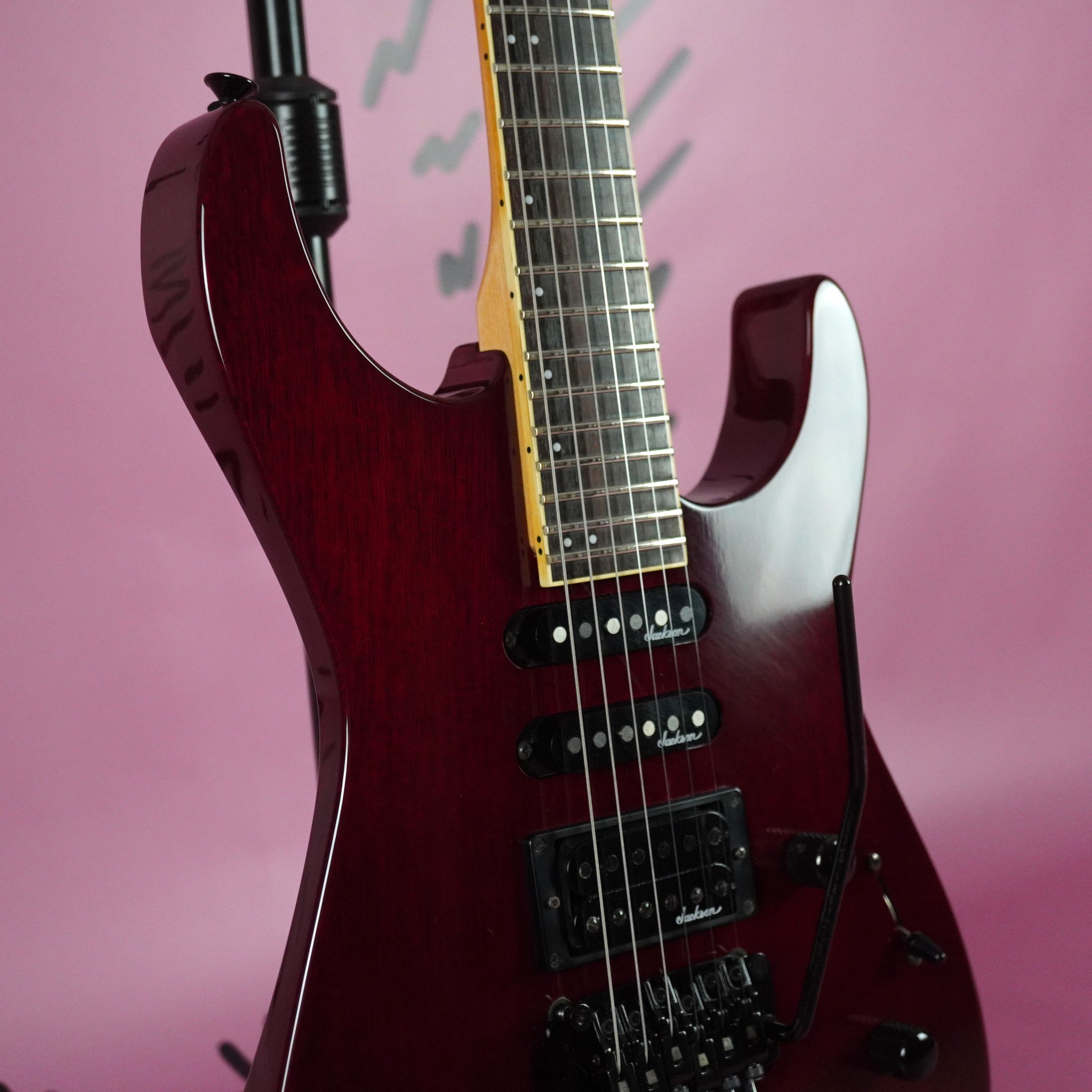 Jackson Super Dinky Standard SSH 1992 Wine Red MIJ Japan – Guitarzilla