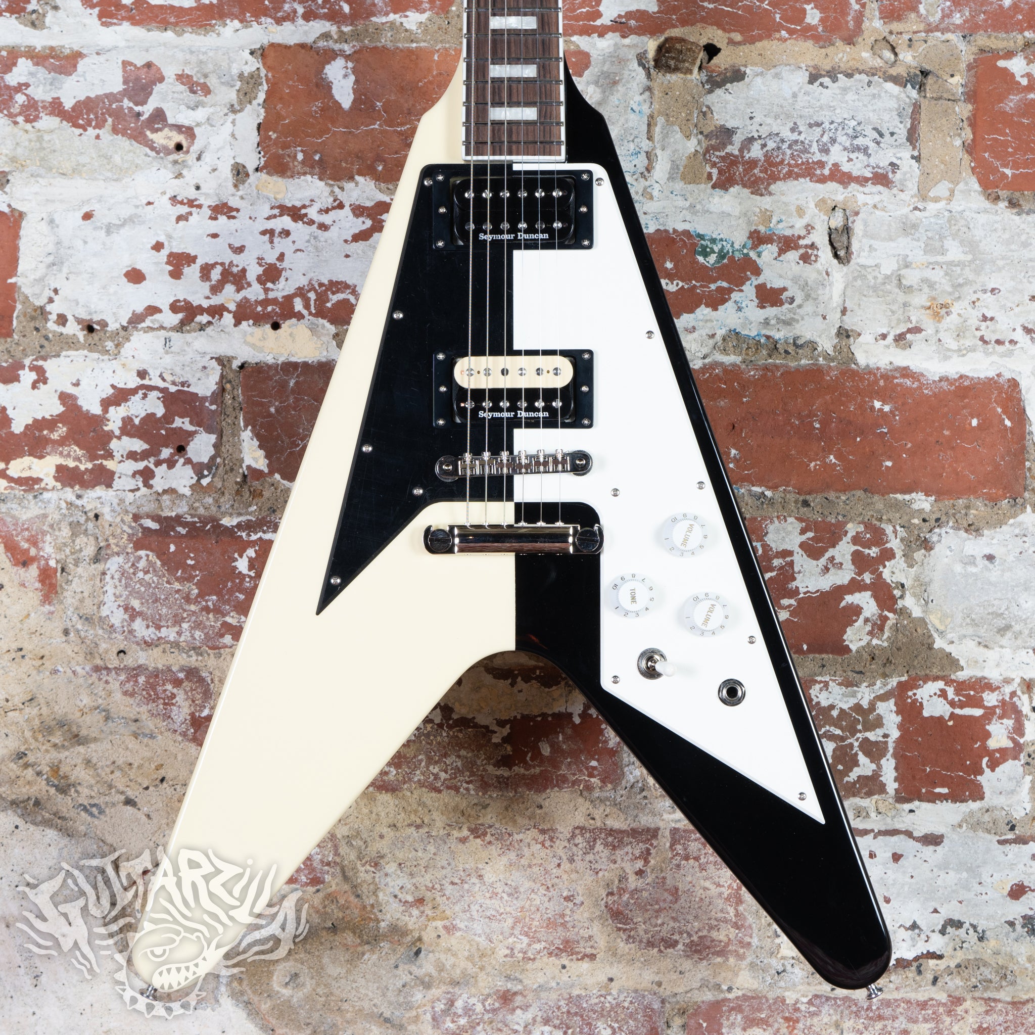 Edwards Flying V E-FV-125WB 2021 White Black Michael Schenker MIJ
