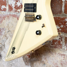 Load image into Gallery viewer, Aria Pro II ZZ Deluxe-V 1983 White With Thunderbolt MIJ Matsumoku Japan
