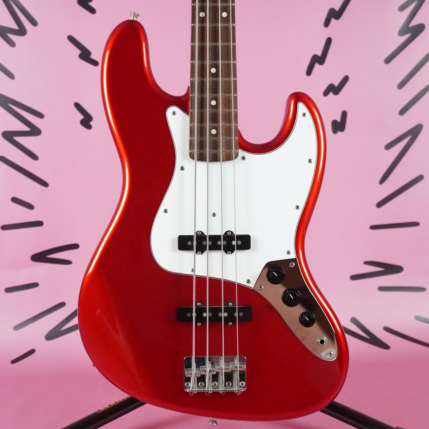 FGN J Standard Jazz Bass 2010 Candy Apple Red MIJ FujiGen