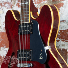 Load image into Gallery viewer, Epiphone Japan Riviera ST 1981 Transparent Red MIJ Matsumoku JV
