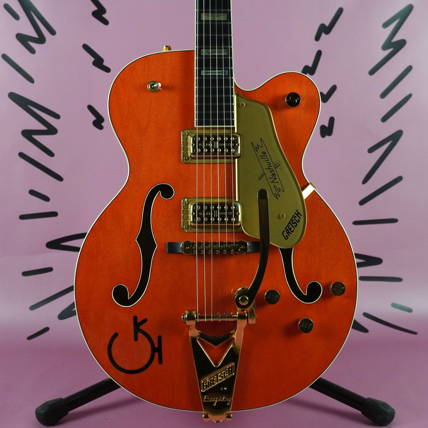 Gretsch 6120W Nashville Western 6120 1995 Orange Stain MIJ Japan Pre FMIC