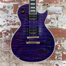 Load image into Gallery viewer, Edwards E-LP CD/QM 2011 Purple/White Custom MIJ ESP Japan
