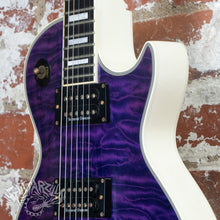 Load image into Gallery viewer, Edwards E-LP CD/QM 2011 Purple/White Custom MIJ ESP Japan

