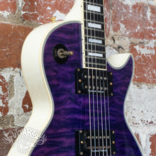 Load image into Gallery viewer, Edwards E-LP CD/QM 2011 Purple/White Custom MIJ ESP Japan
