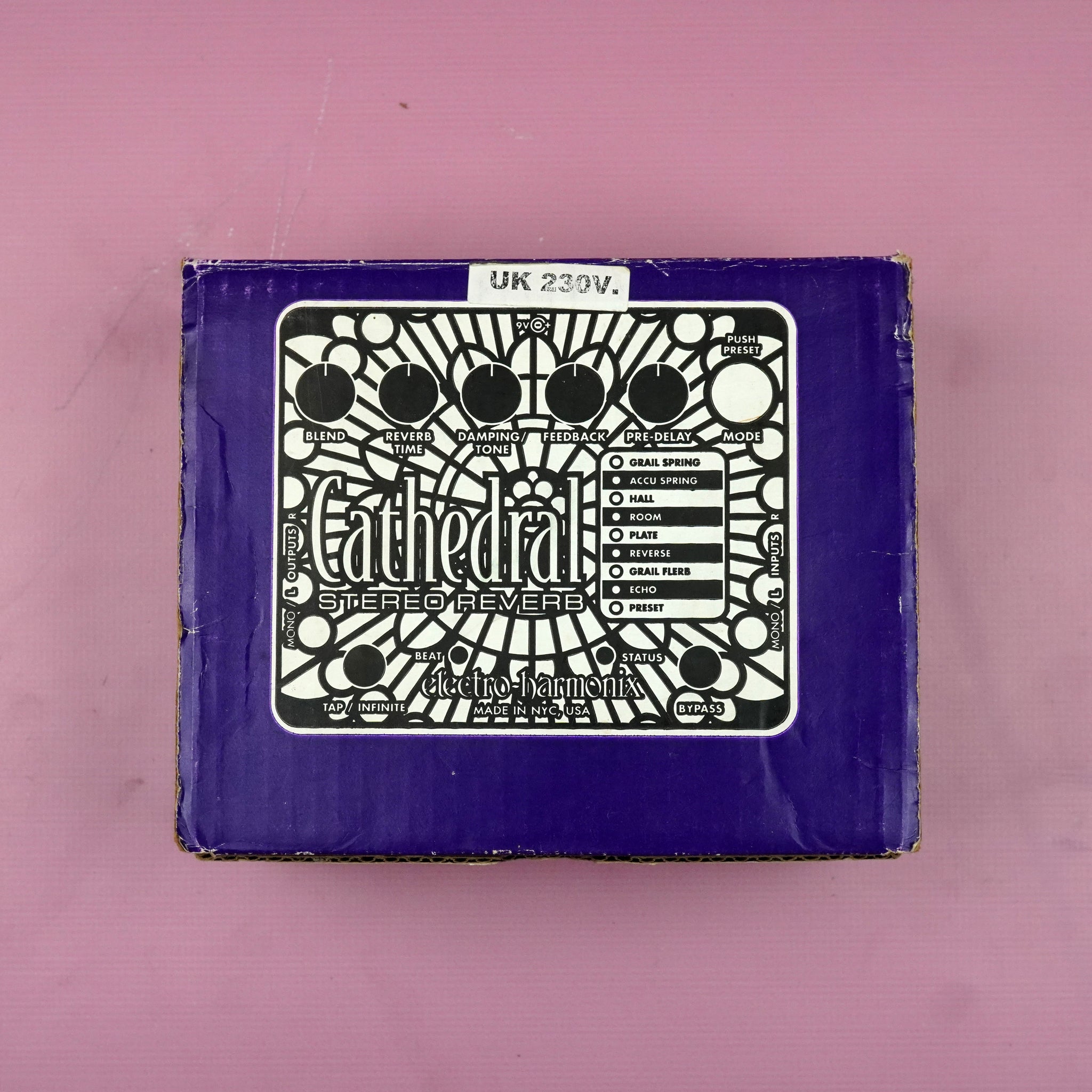 Electro Harmonix Cathedral Stereo Reverb with Original Box