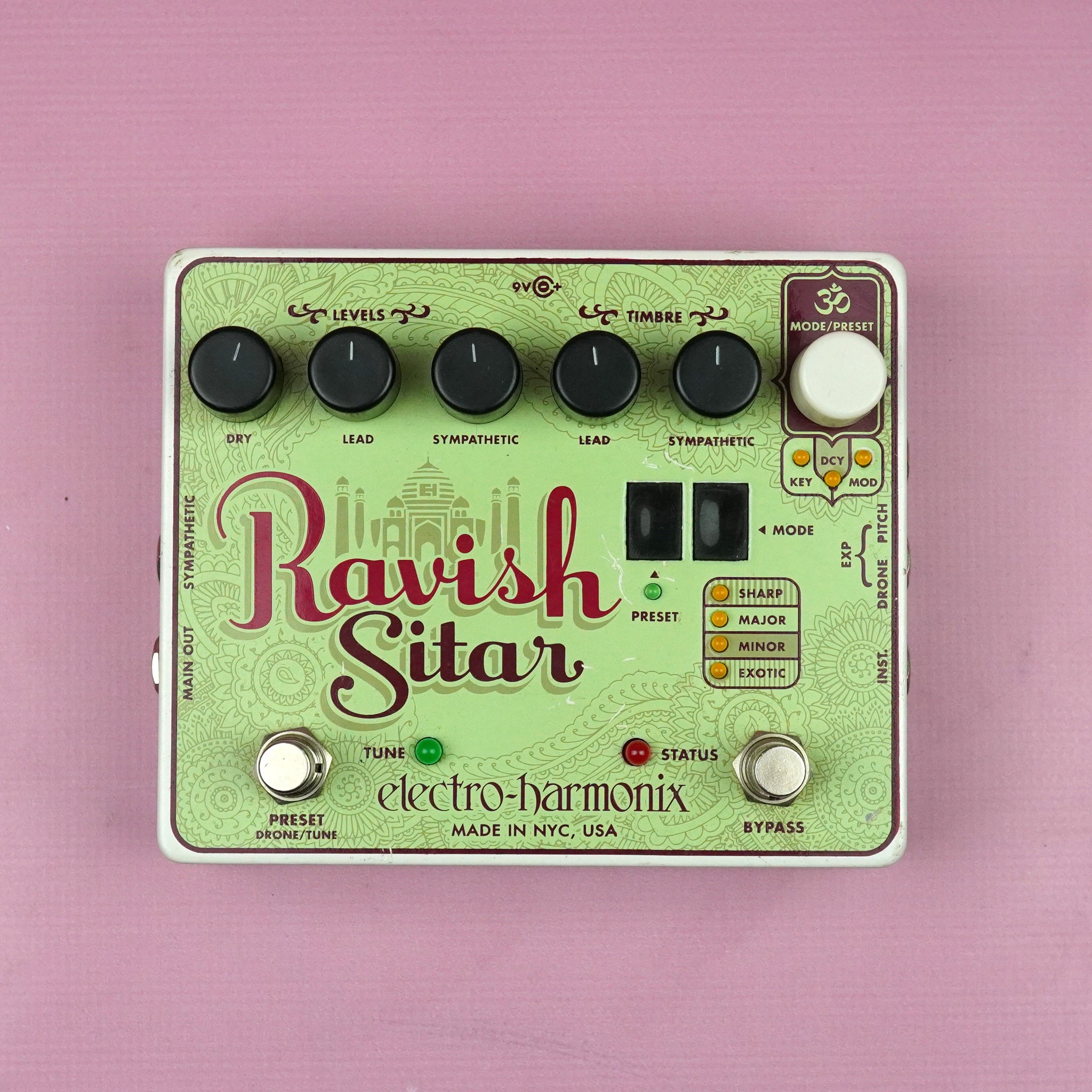 sitar pedal Electro Harmonix Ravish Sitar Guitar Pedal – Guitarzilla