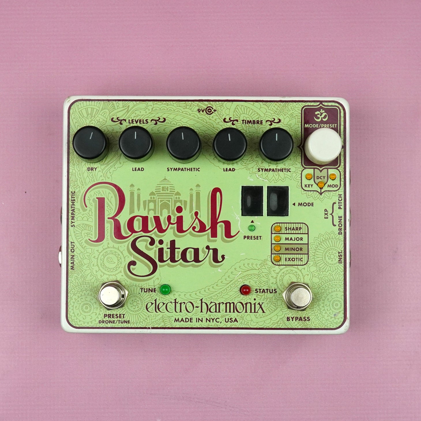 ravish sitar guitar pedal Electro Harmonix Ravish Sitar Guitar Pedal – Guitarzilla