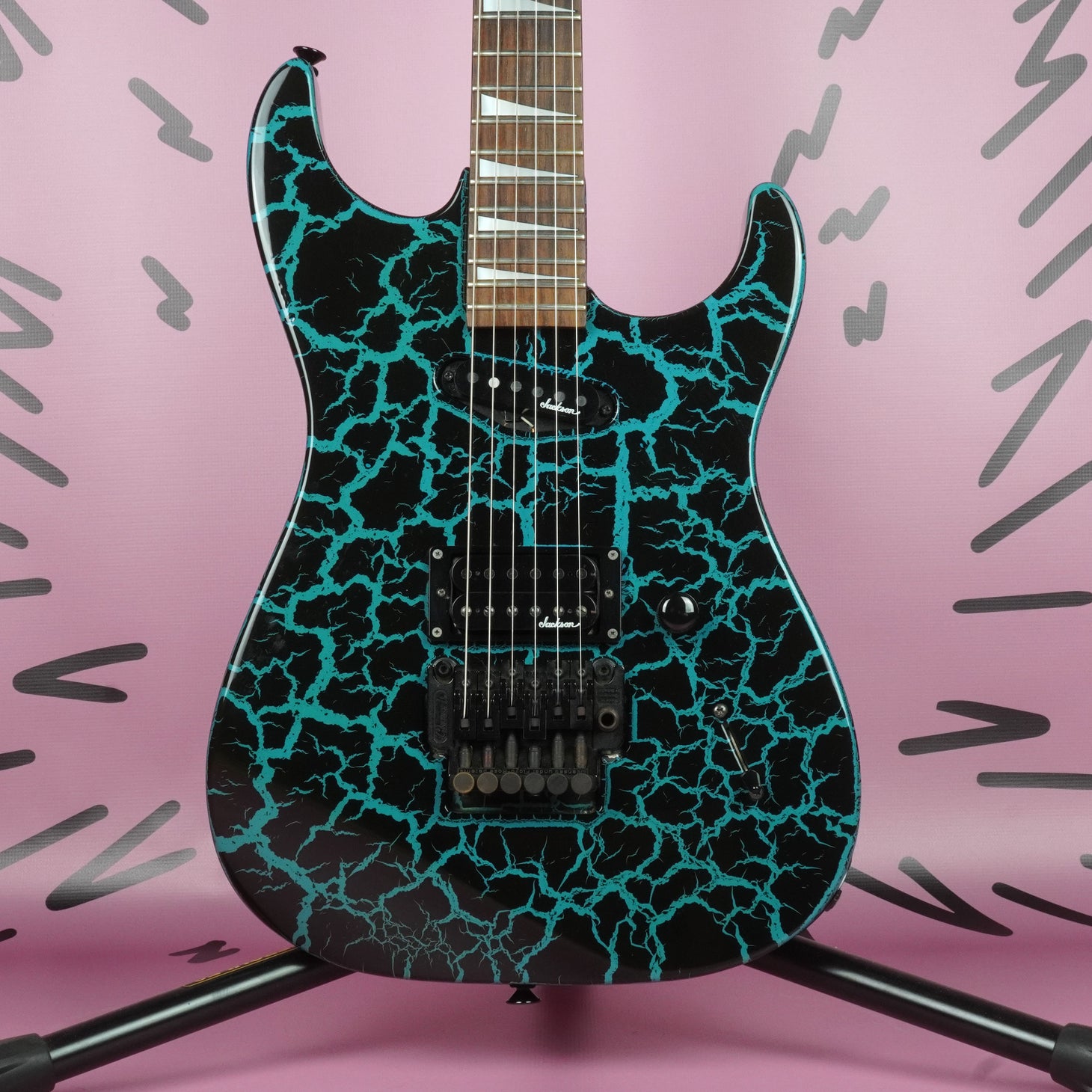 Charvel Dinky Custom DK-085-SH 80's Blue Crackle MIJ Japan Superstrat