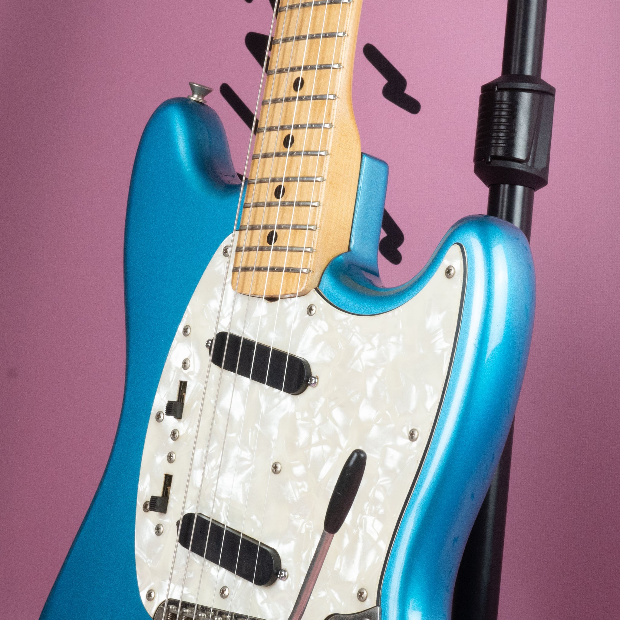 Fernandes FMT-50 Mustang Stone Logo 1979 Lake Placid Blue MIJ