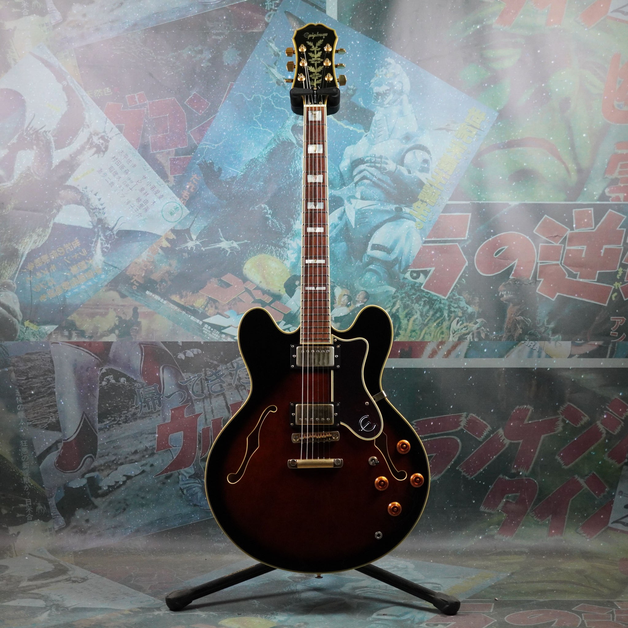 epiphone sheraton tobacco burst Epiphone Sheraton II 1996 Violin Burst Samick Korea – Guitarzilla