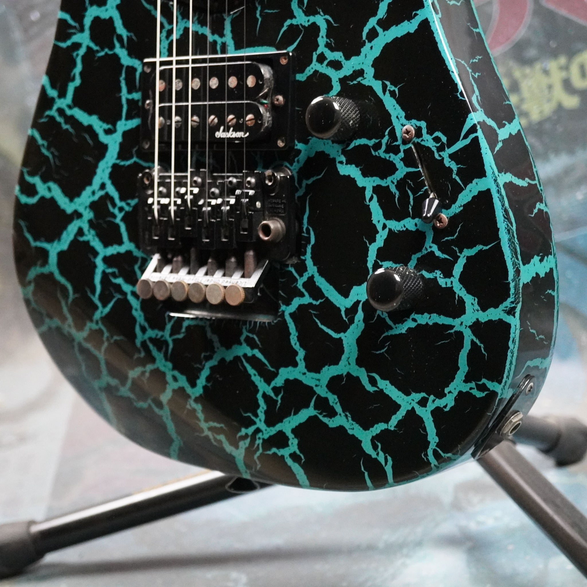 Charvel Dk090！美品！ Charvel Dinky Custom DK-090 90's Blue Crackle MIJ Japan