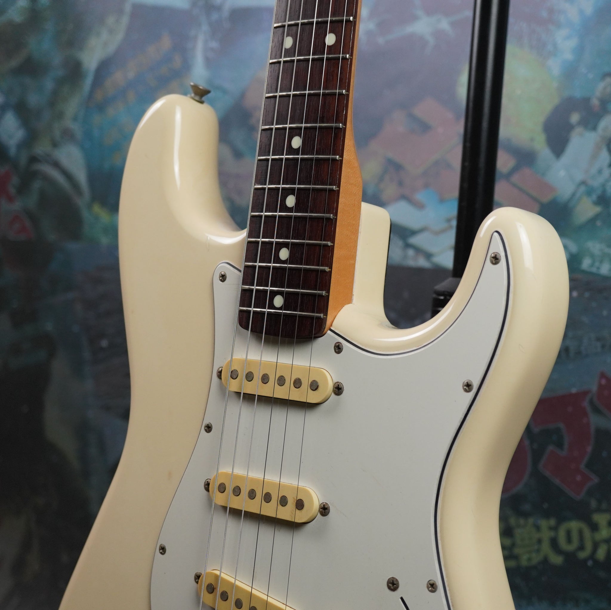 Squier Stratocaster E Serial 1987 White MIJ Japan FujiGen