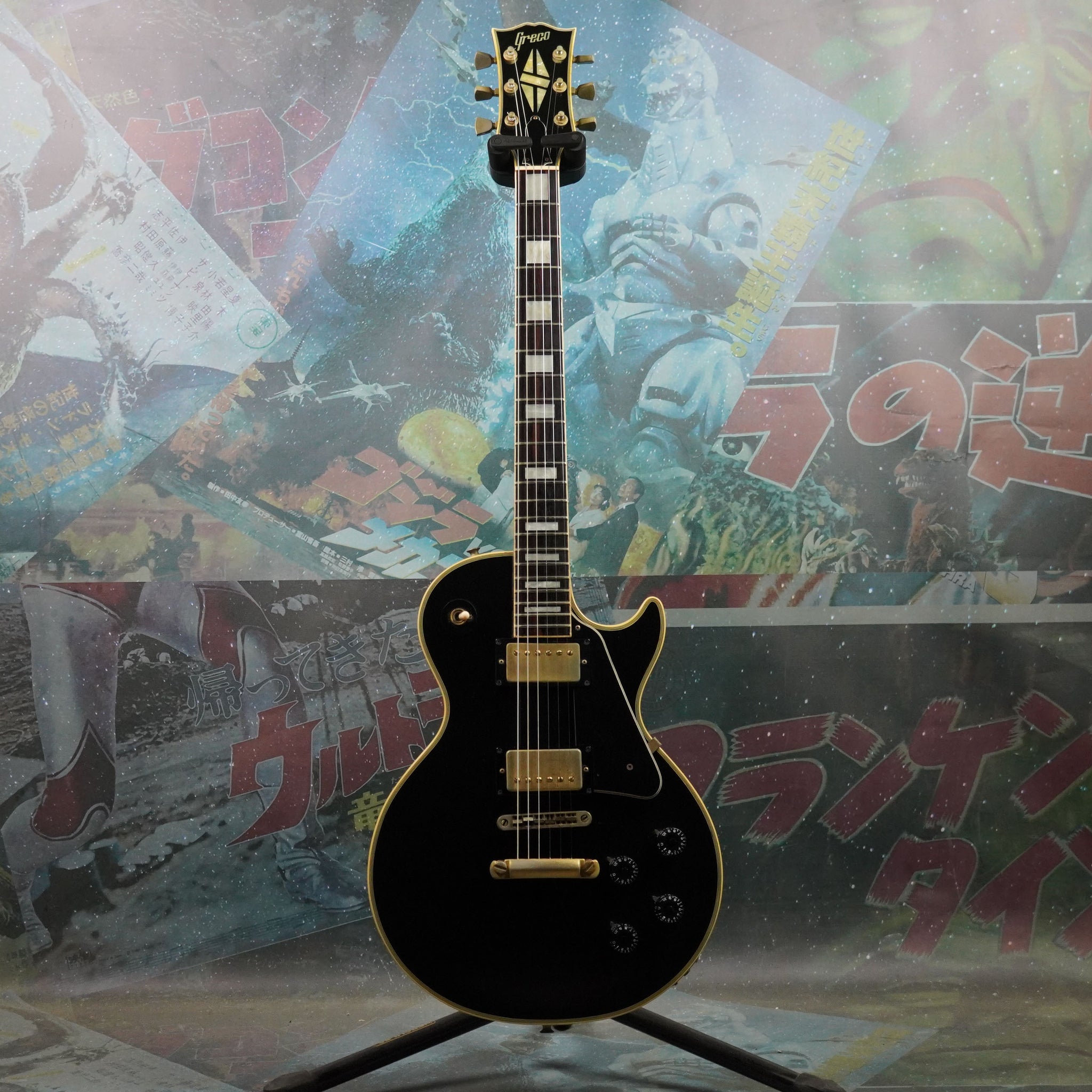 Greco EG-600B Single Cut Custom 1976 Ebony MIJ Japan FujiGen