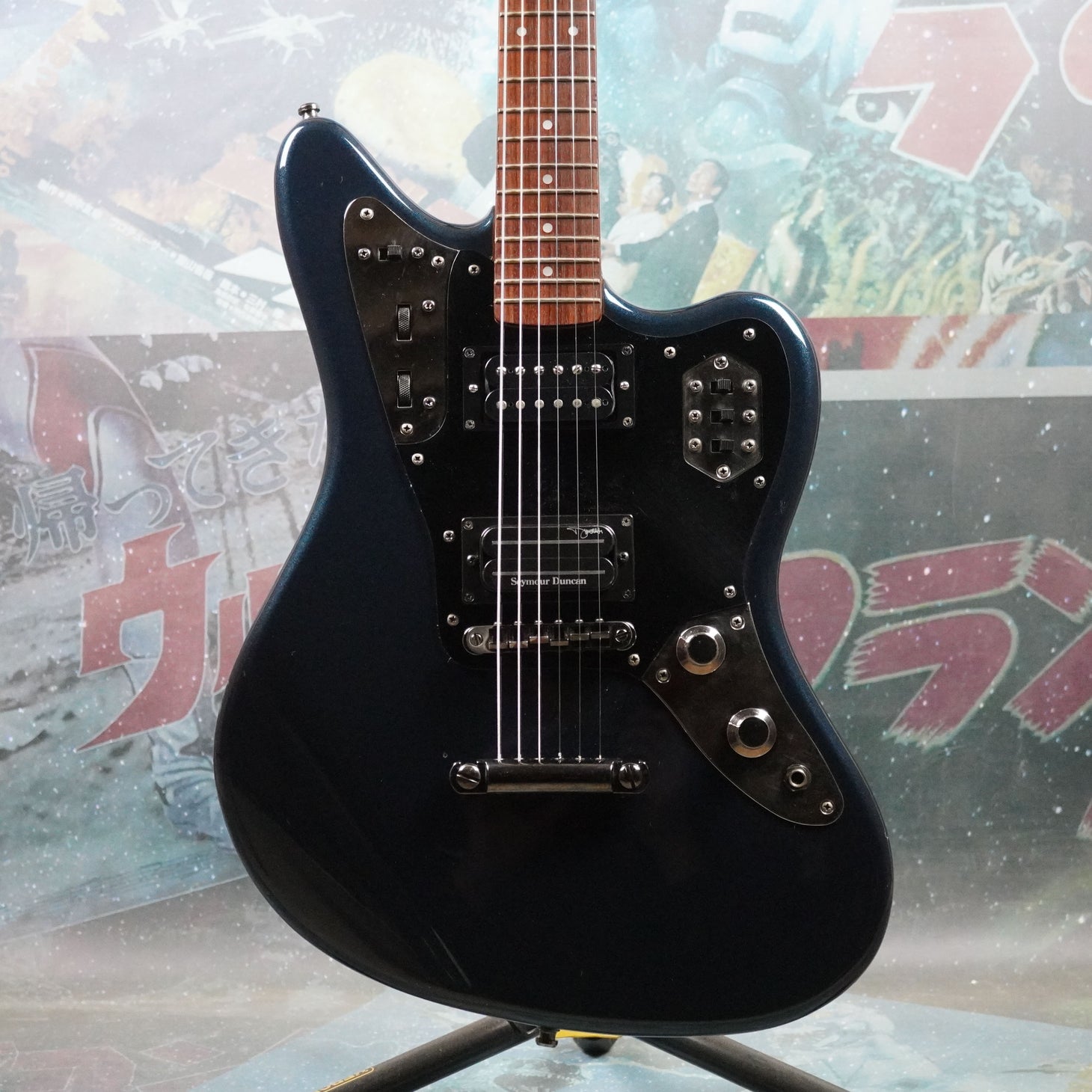 Fender Jaguar Special HH JGS-83 Gun Metal Blue 2000 MIJ Japan Big Neck –  Guitarzilla