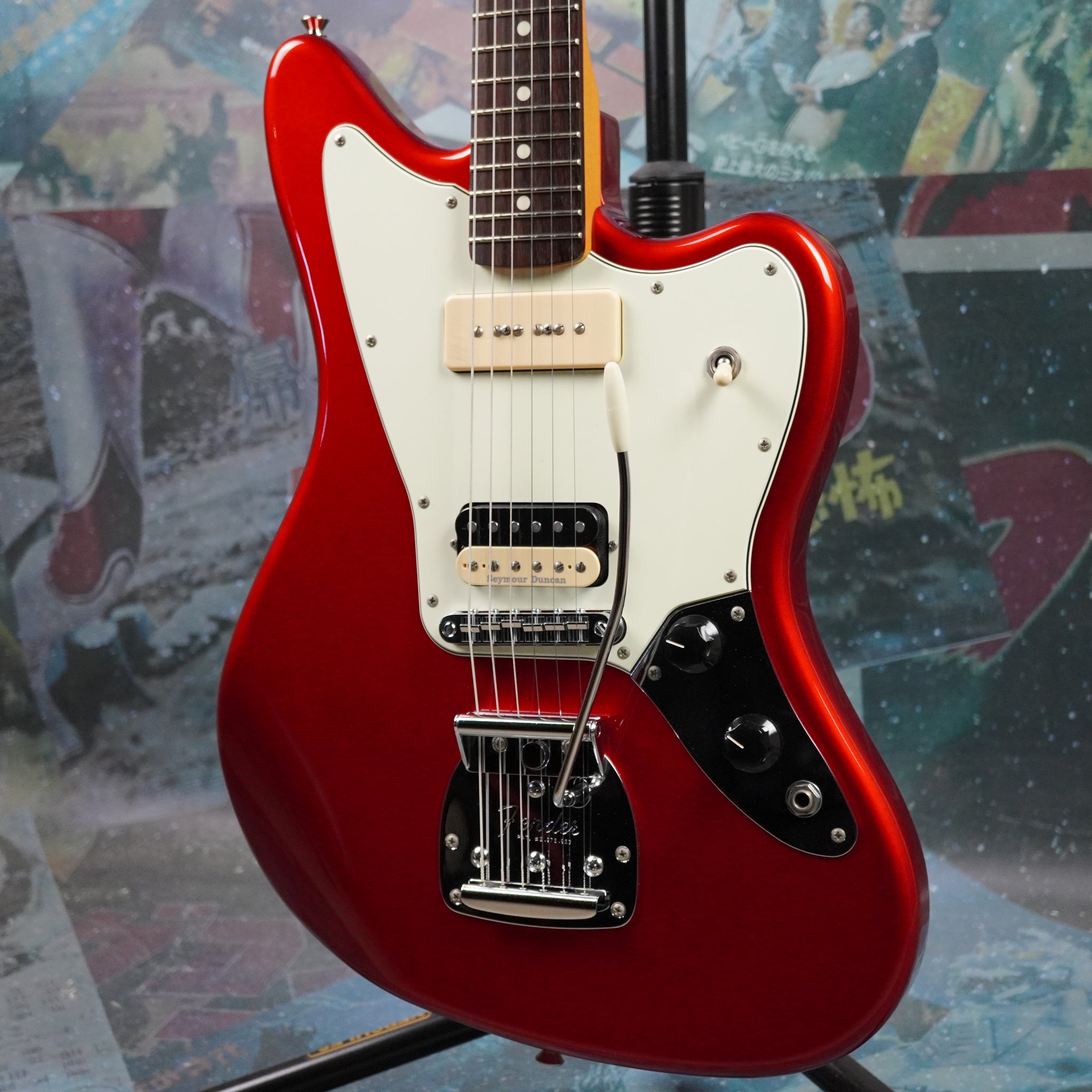 97年製　Fender Jaguar レッドエレキギター　ジャンク Fender Jaguar Jean-Ken Johnny Jaguar 2018 Candy Apple Red MIJ
