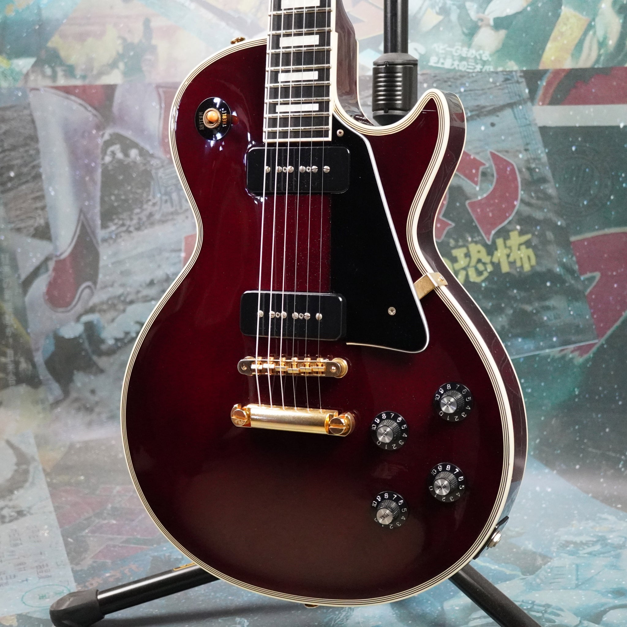 Edwards E-LP 130CD/P Custom P-90 2014 Wine Red MIJ ESP Japan