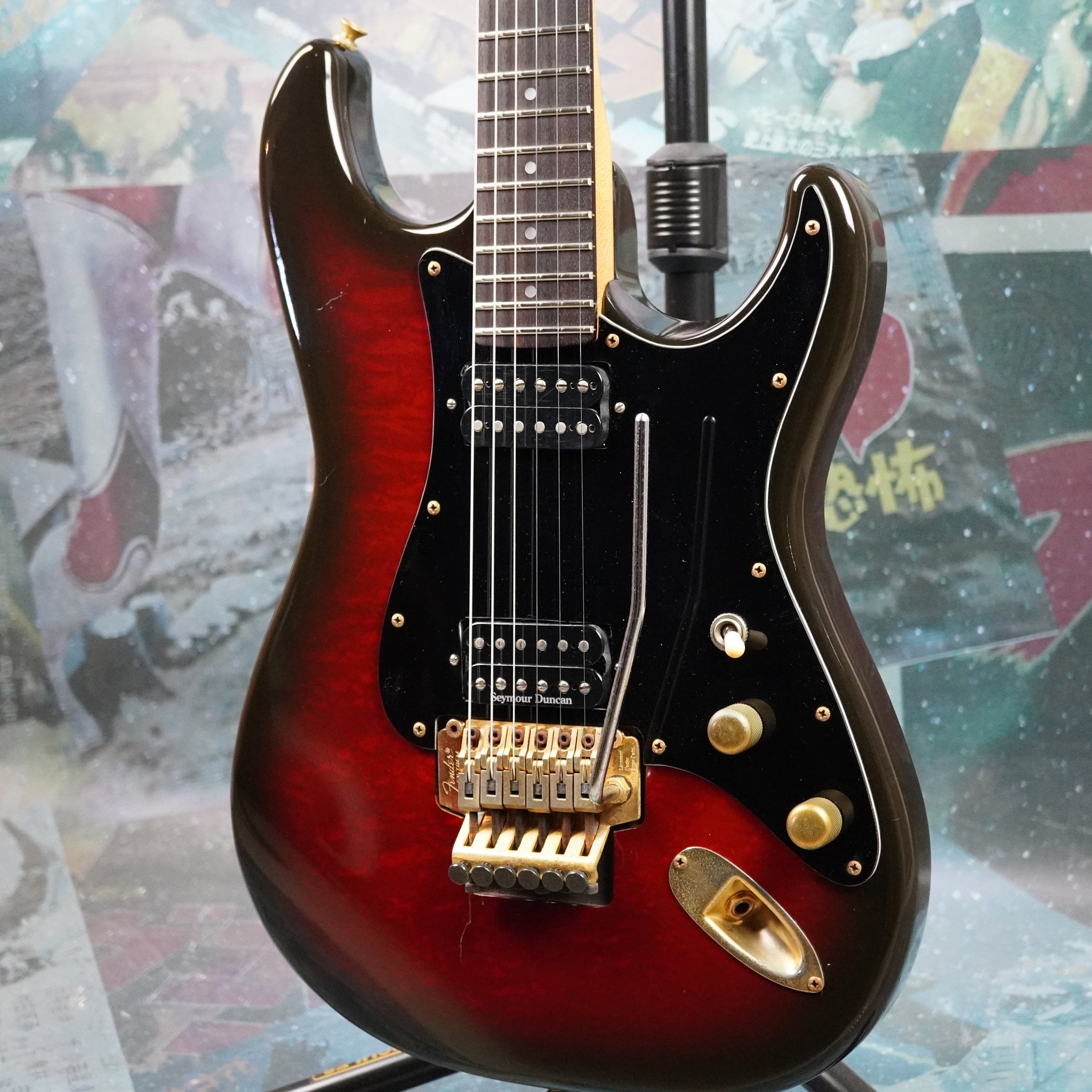 Fender Stratocaster Pro Feel STR75 Superstrat 1987 Redburst MIJ