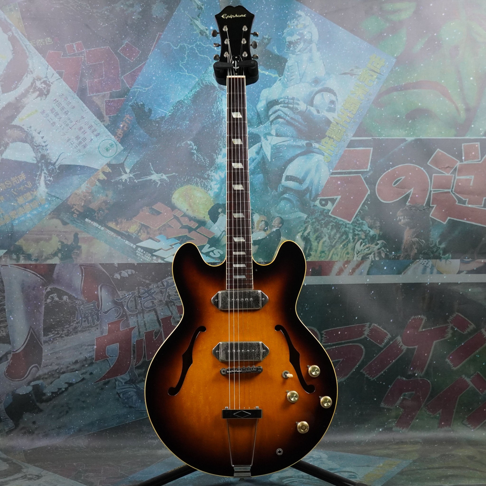 Epiphone Casino ジャンク Epiphone Casino JHS 1985 Sunburst Biege Label MIJ Matsumoku Japan